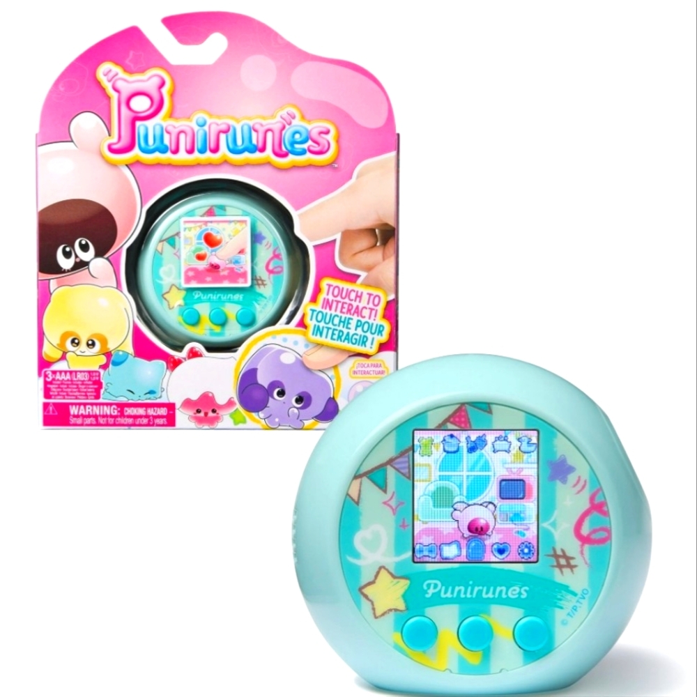 Punirunes Interactive Digital Toy, 55 Squishy Characters Inside, Reacts to Touch